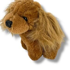 Vintage 1987 PRESTIGE Toy Corp Cocker Spaniel Puppy Plush Toy  6'' x 5''